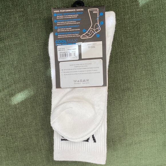 Vans White Crew Socks - Picture 3 of 3